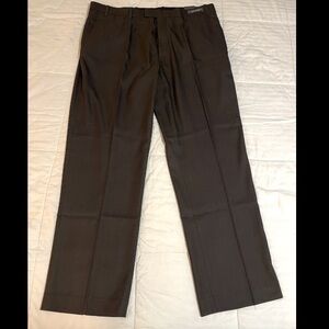 NWT Perry Ellis Portfolio Pants Travel Luxe Mens 40x32 Black Dress Trousers